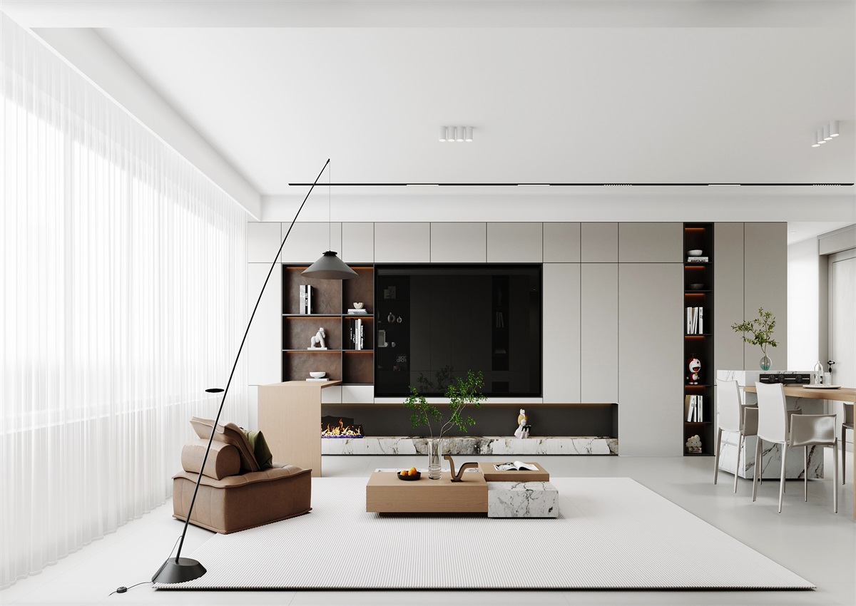 中海華樾143㎡ | 三口之家的極簡(jiǎn)主義，審美+功能雙雙在線！