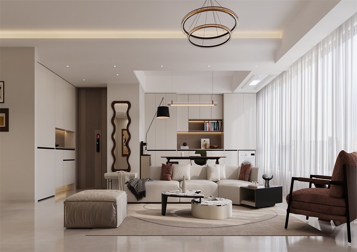 中海尚學(xué)府135㎡ | 為什么都喜歡奶油風(fēng)？看完她家我知道了