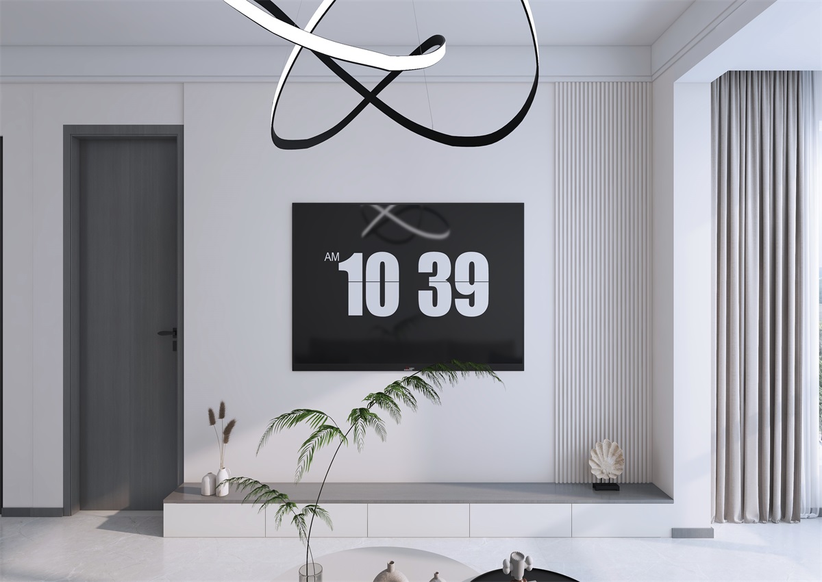 攬秀苑110㎡ | 小戶型裝修模板來了！現(xiàn)代簡約風(fēng)+黑白灰百看不膩