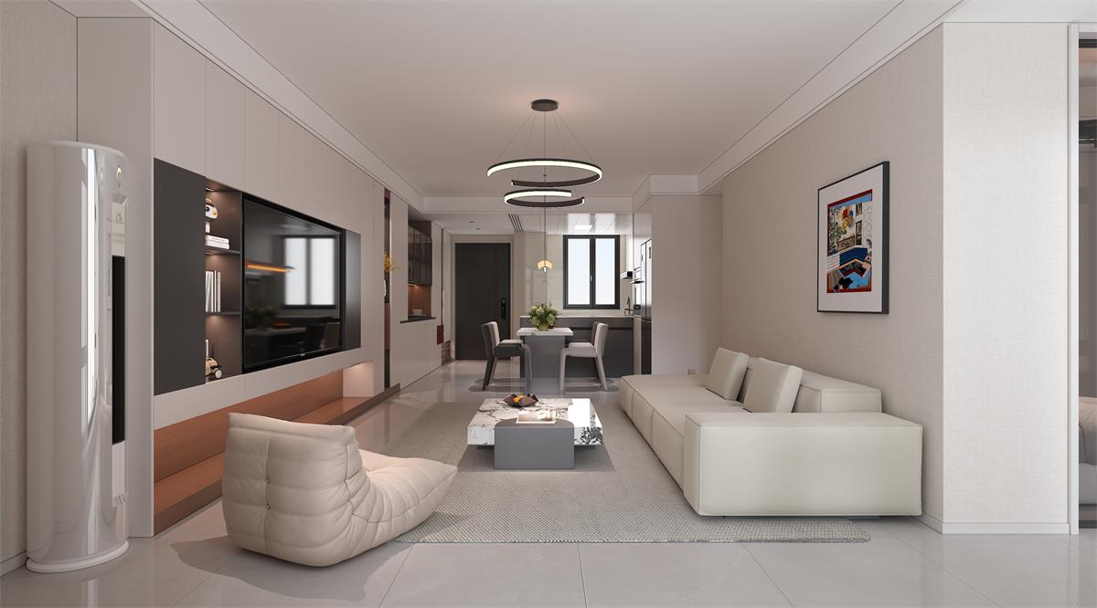 星耀閱海 |123㎡小三居極限改造！整墻收納柜+開放式餐廚，空間翻倍還顯大！