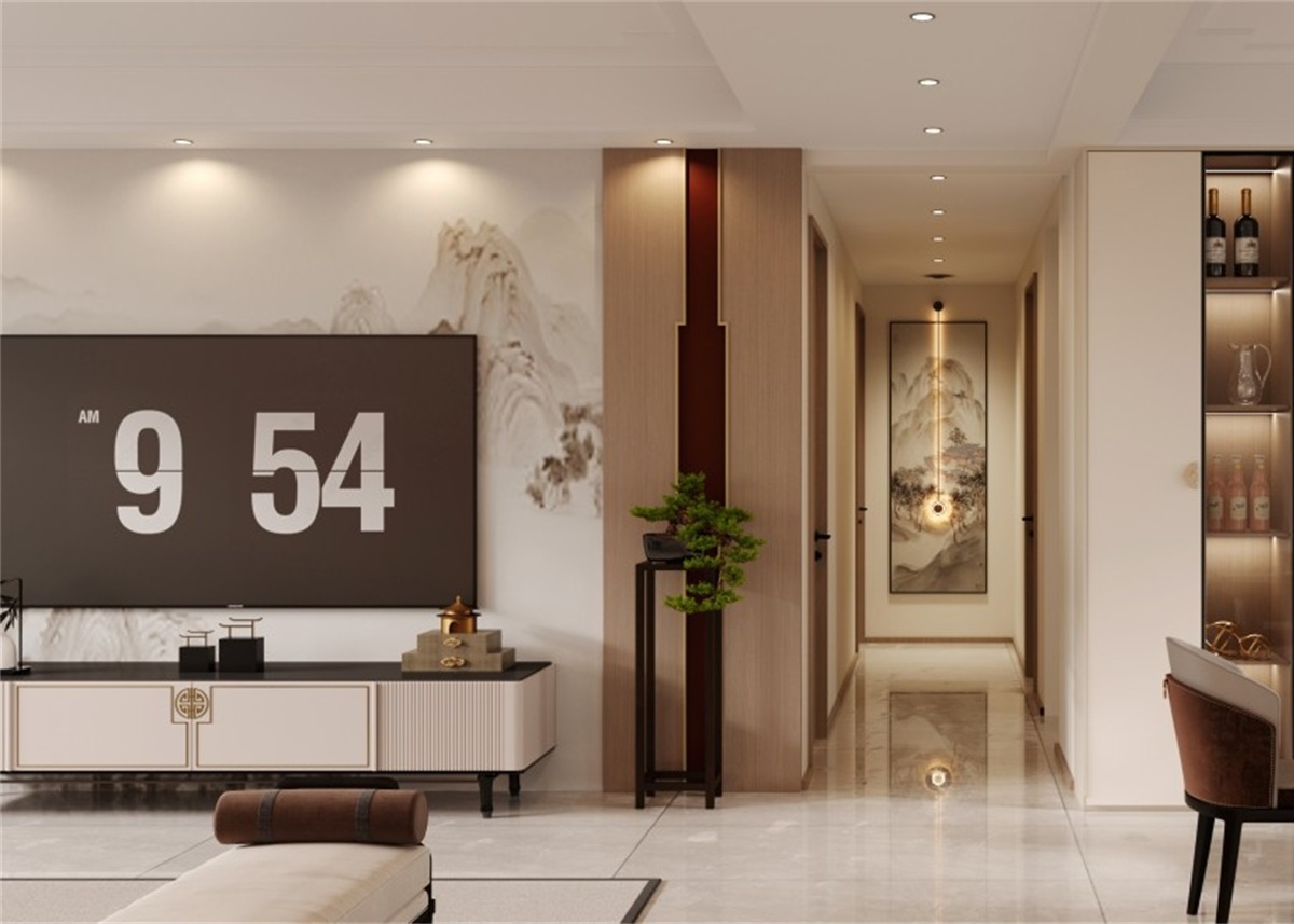 中海華樾185㎡ | 新中式到底有多絕？東方美學(xué)直接拿下一家老小！