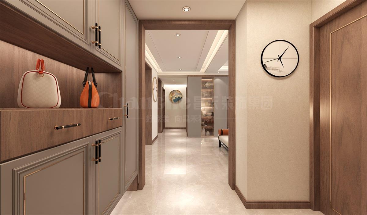 璽云臺(tái)140平米現(xiàn)代簡(jiǎn)約裝修效果圖 